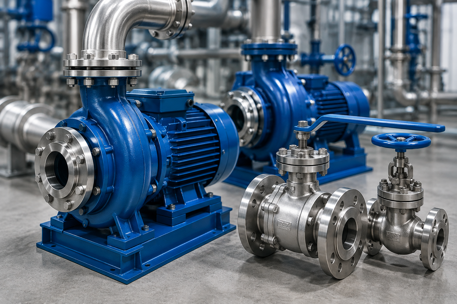 Industrial pumps, valves and mechanical components